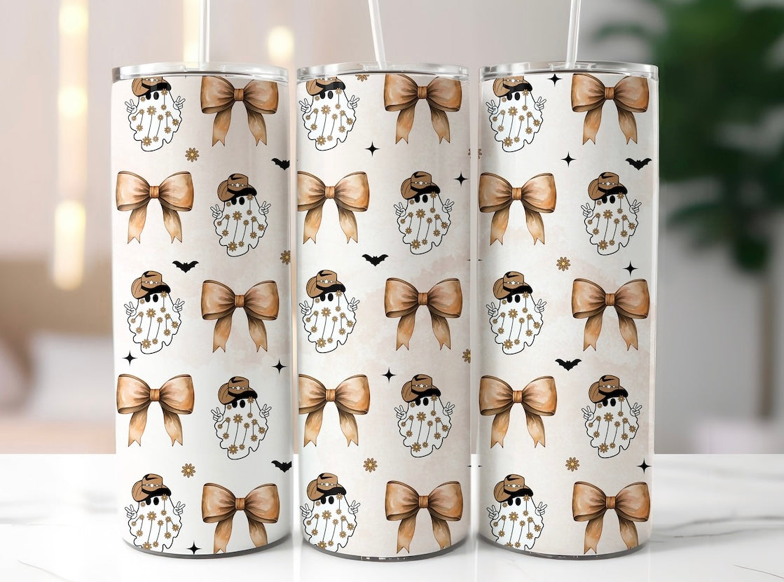 Rodeo Ghost Tumbler - 20 oz skinny