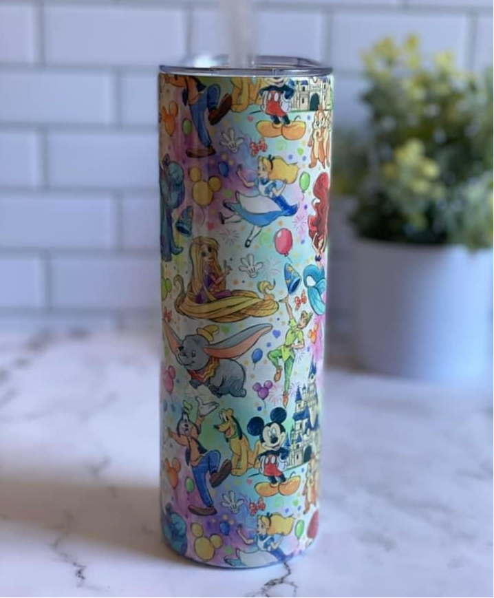 Character tumbler - 20 oz skinny